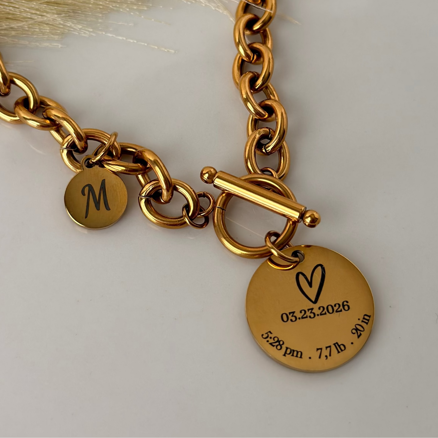 Birth Tag Necklace