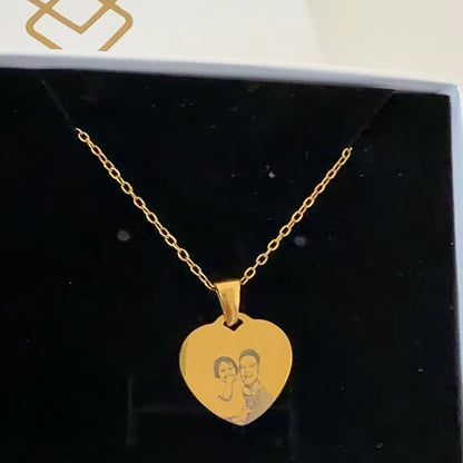 Heart Photo Necklace