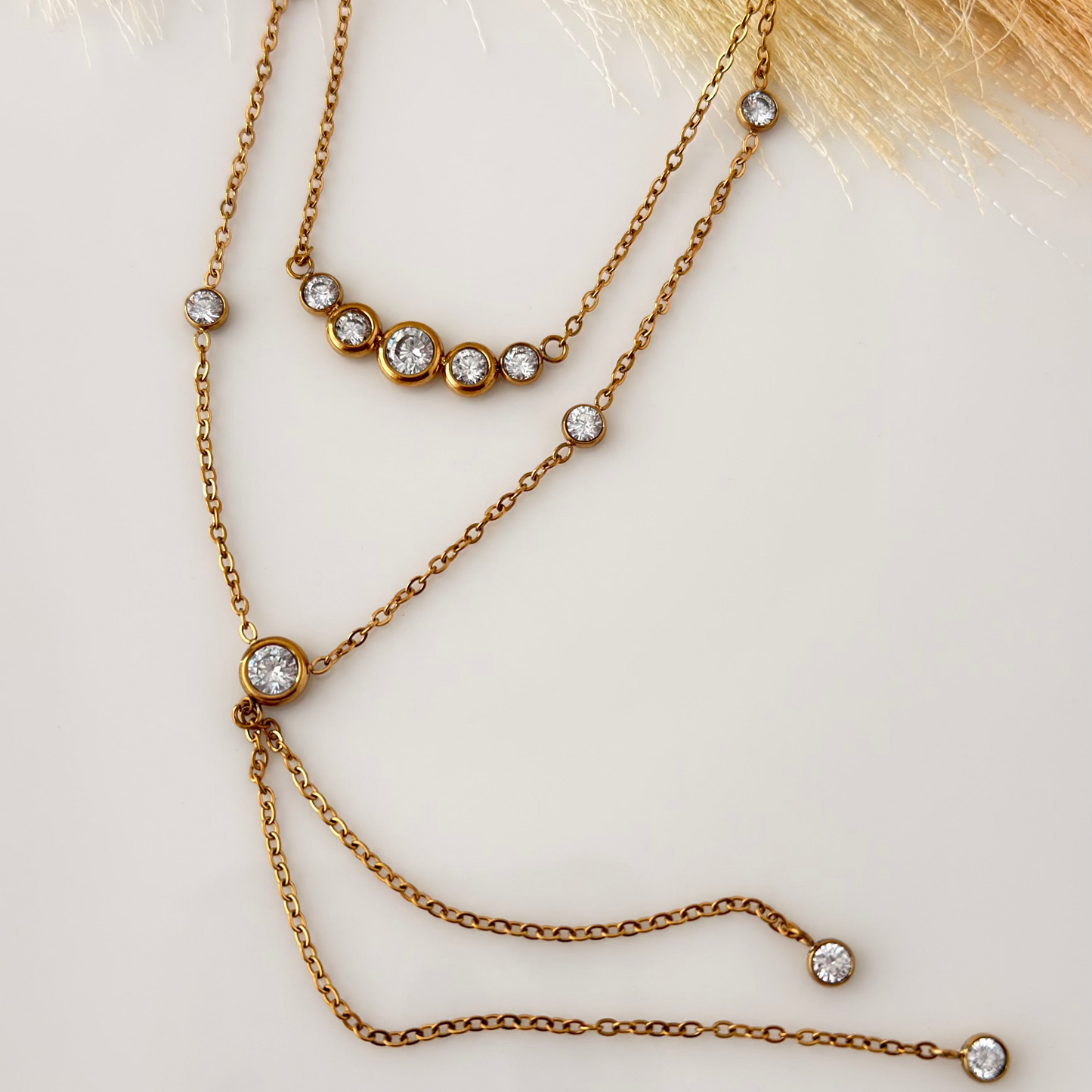 Crystal Layered Necklace