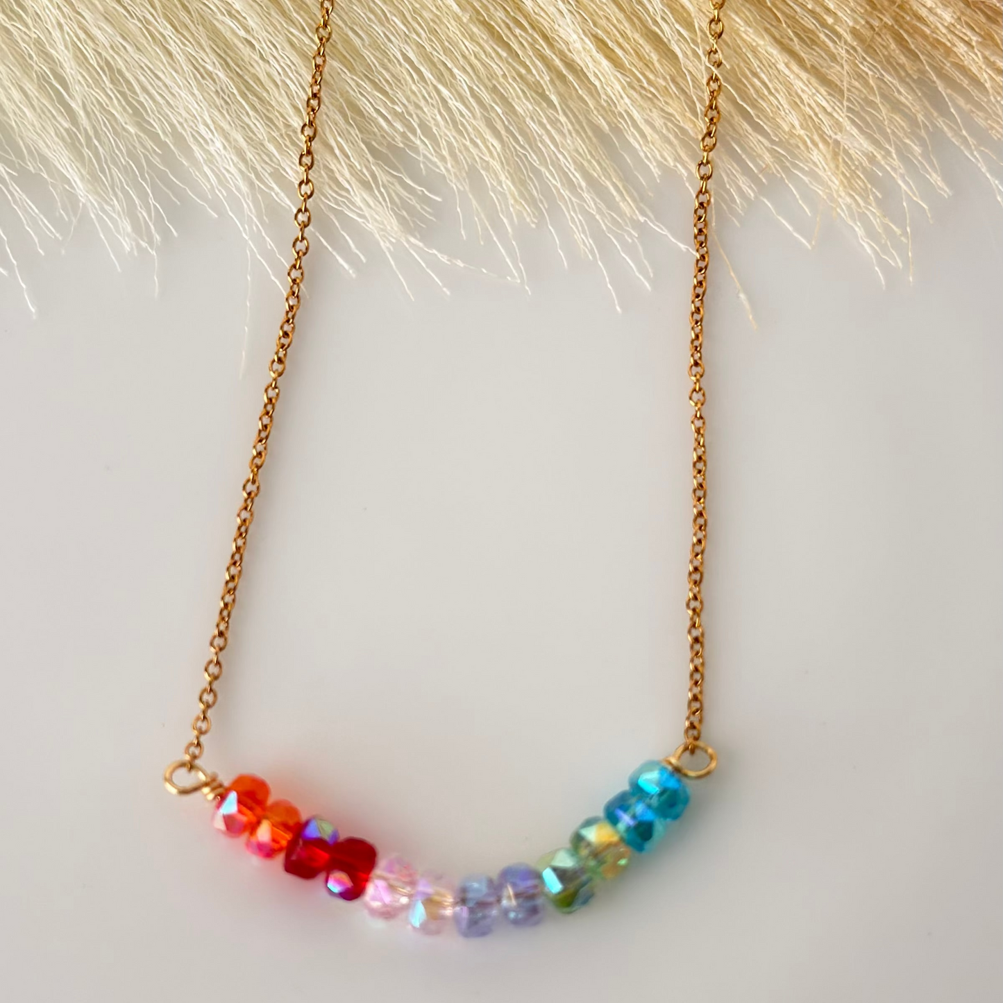 Rainbow Choker Necklace