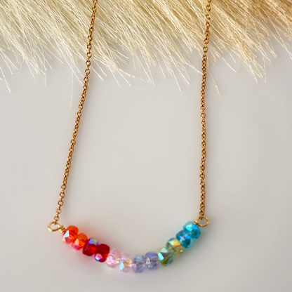 Rainbow Choker Necklace