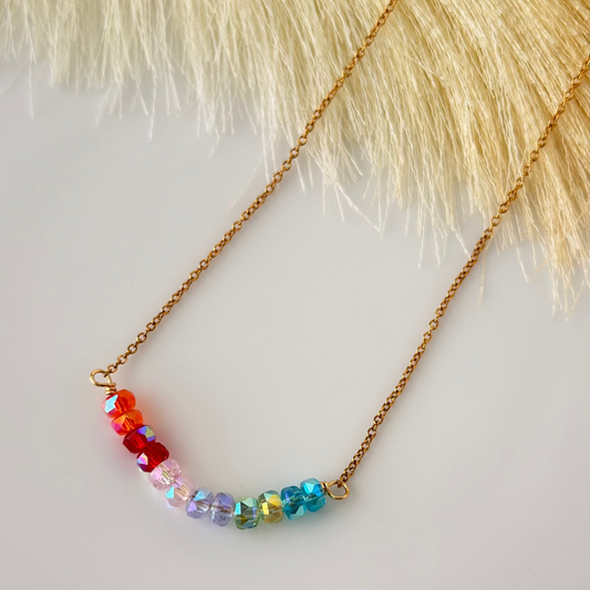 Rainbow Choker Necklace