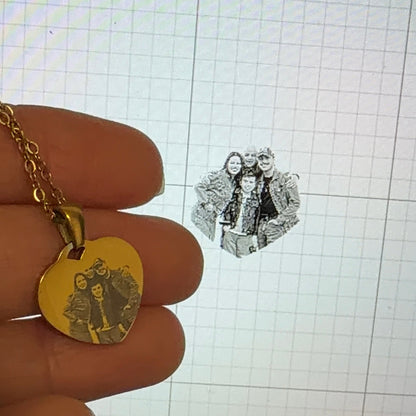 Heart Photo Necklace