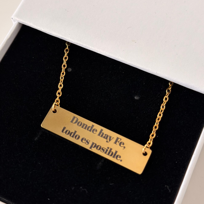 Tu Mensaje Necklace