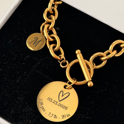 Birth Tag Necklace