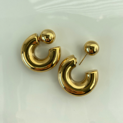 Chunky Salome Hoop Earrings