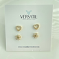 Angella flat back earrings (set)