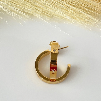 Catir Hoop Earring