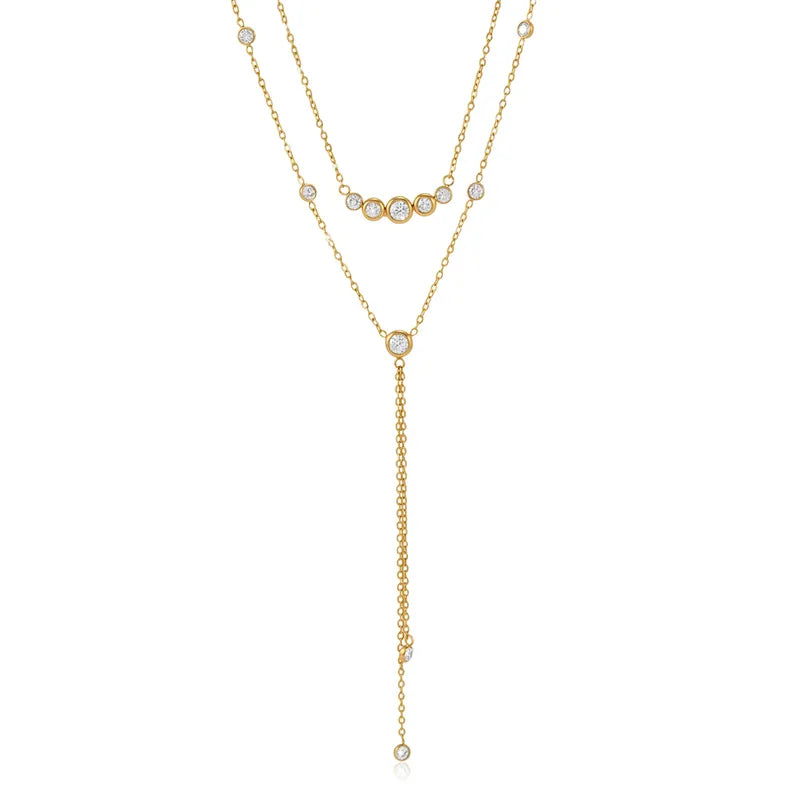 Crystal Layered Necklace